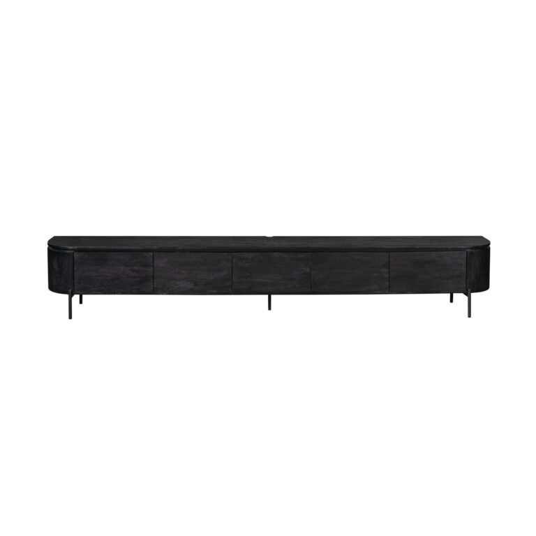 Tv meubel Excellent Zwart Mangohout 280 cm