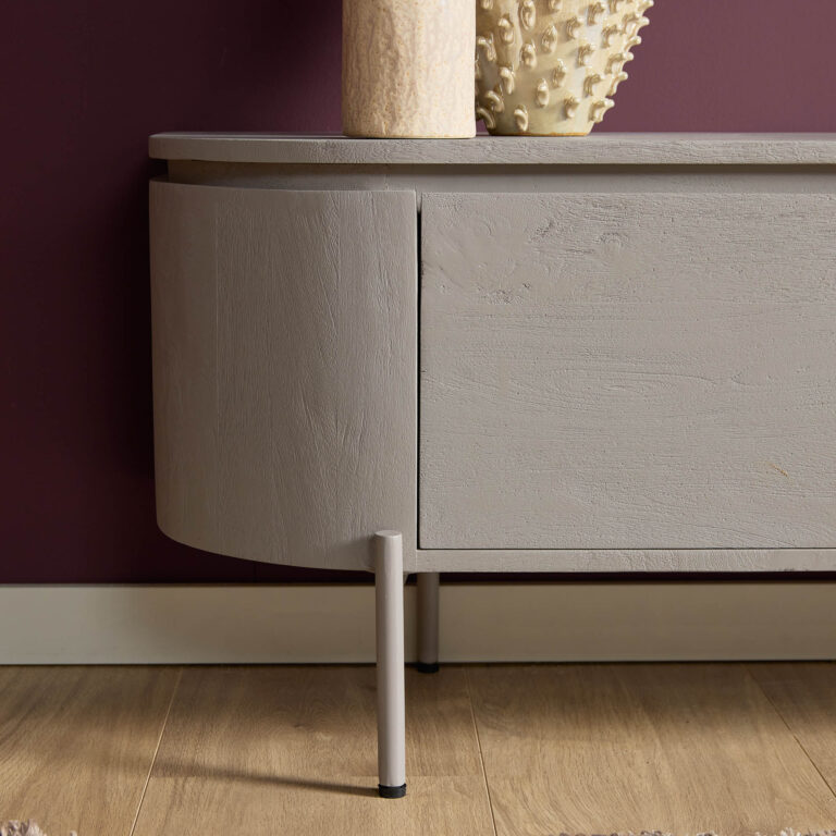 Tv meubel Excellent Taupe Mangohout 280 cm