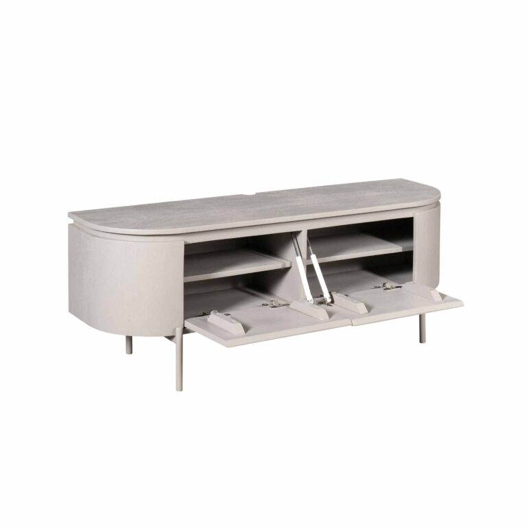 Meuble TV Excellent Taupe Bois de manguier 120 cm