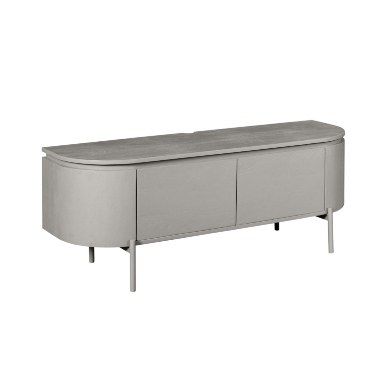 Meuble TV Excellent Taupe Bois de manguier 120 cm