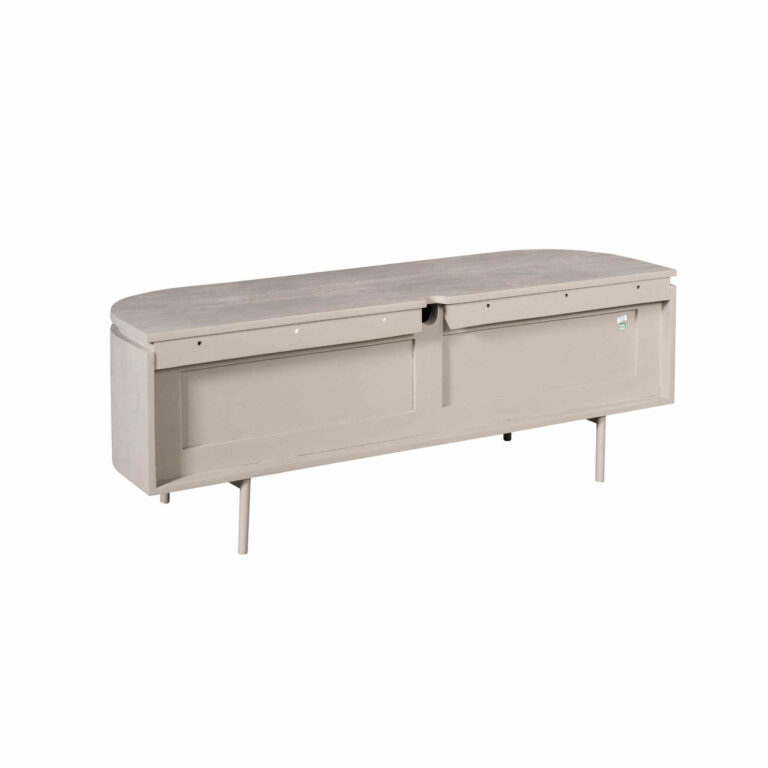 Meuble TV Excellent Taupe Bois de manguier 120 cm