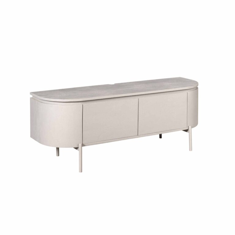 Meuble TV Excellent Taupe Bois de manguier 120 cm