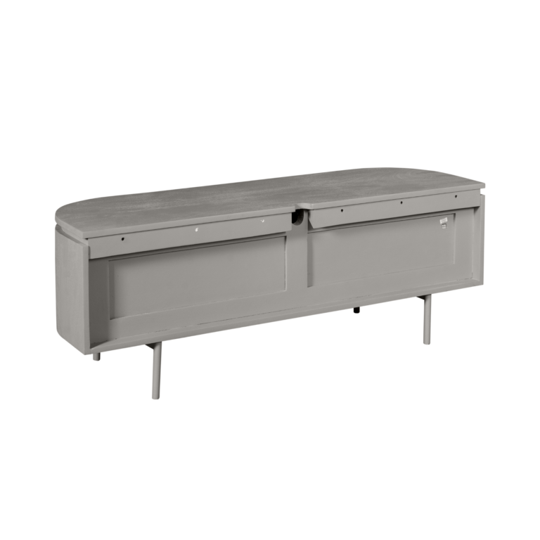 Meuble TV Excellent Taupe Bois de manguier 120 cm
