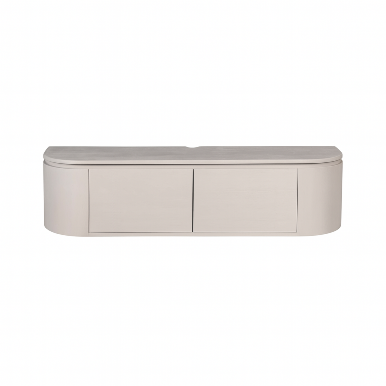 Meuble TV Excellent Taupe Bois de manguier 120 cm