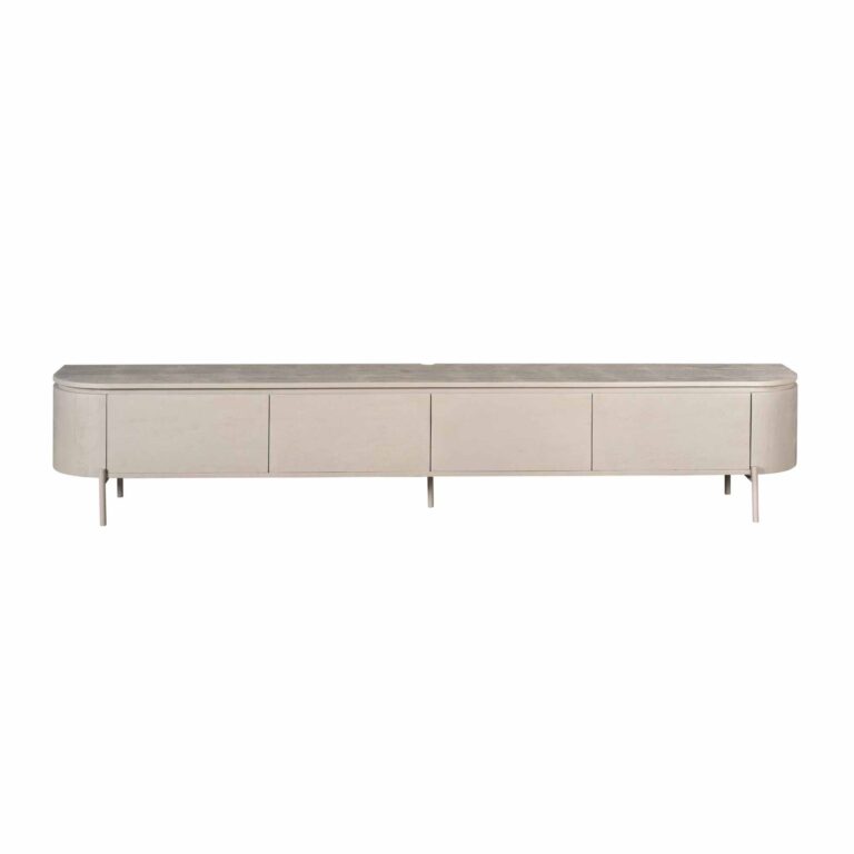 Tv meubel Excellent Taupe Mangohout 240 cm