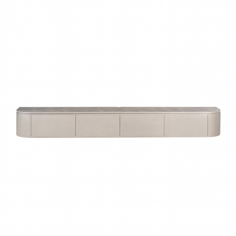 Tv meubel Excellent Taupe Mangohout 240 cm