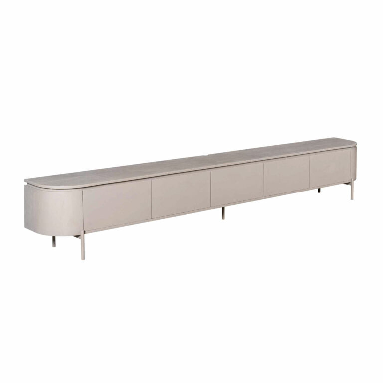 Tv meubel Excellent Taupe Mangohout 280 cm