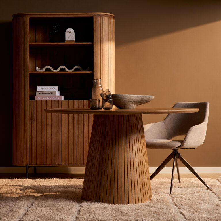 Ronde eettafel Solana Naturel Mangohout 150 cm