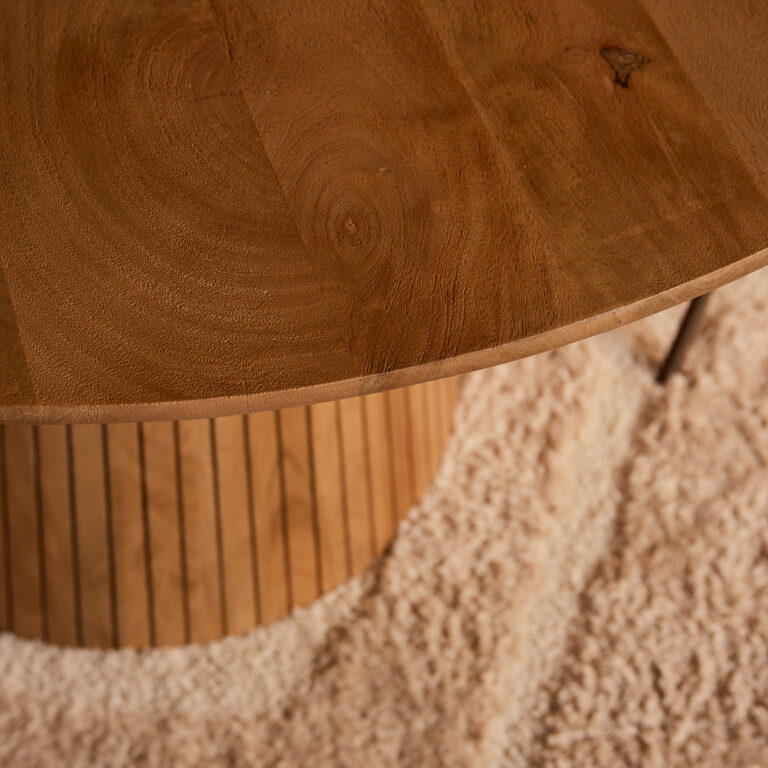 Ronde eettafel Solana Naturel Mangohout 150 cm