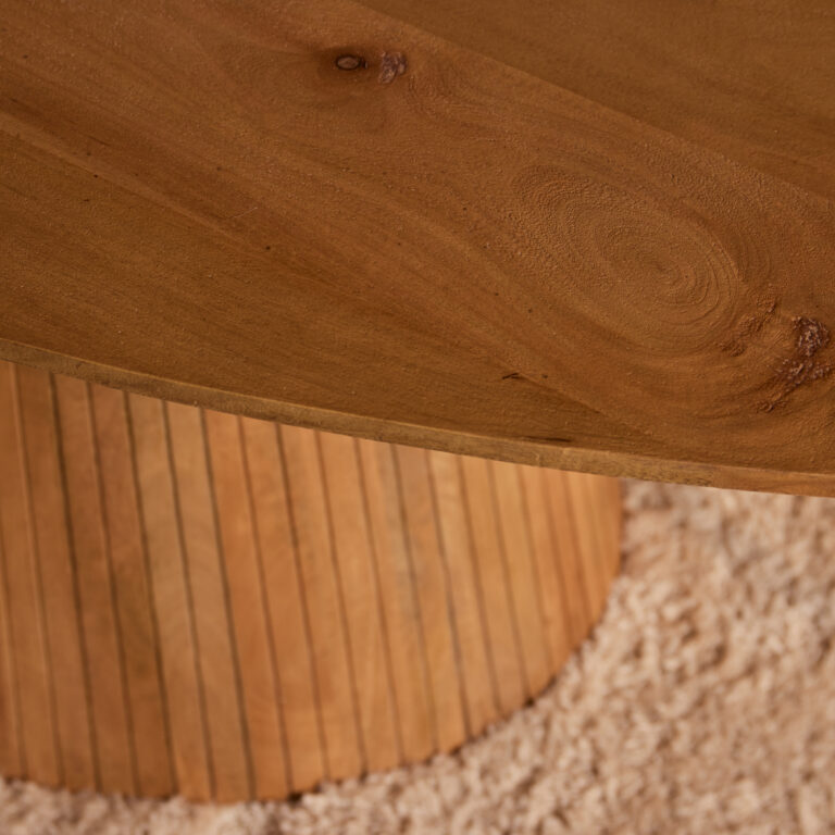 Ovale eettafel Solana Naturel Mangohout 240 cm