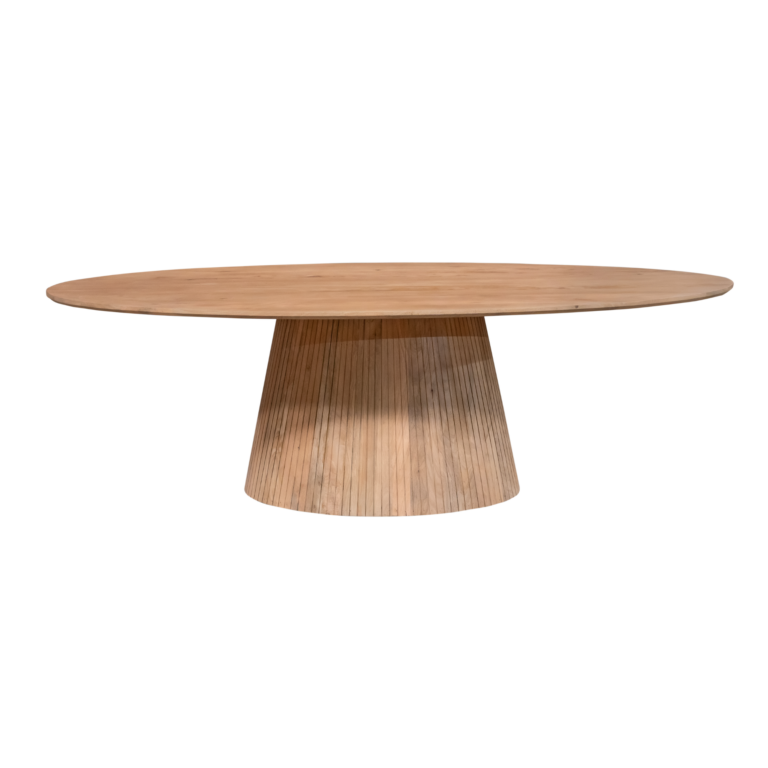 Ovale eettafel Solana Naturel Mangohout 240 cm