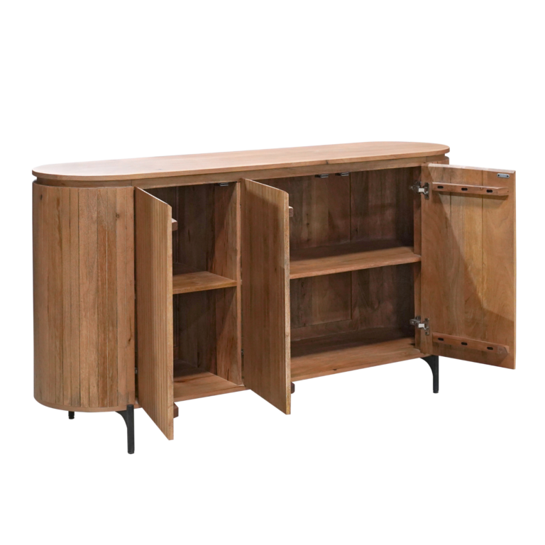 Dressoir Solana Naturel Mangohout 165 cm