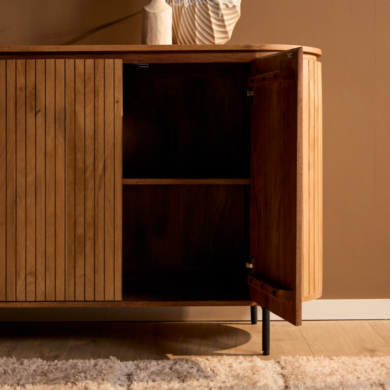 Dressoir Solana Naturel Mangohout 165 cm