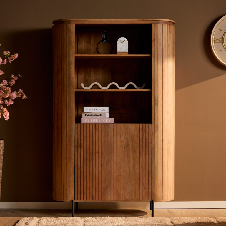 Wandkast Solana Naturel Mangohout 115 cm