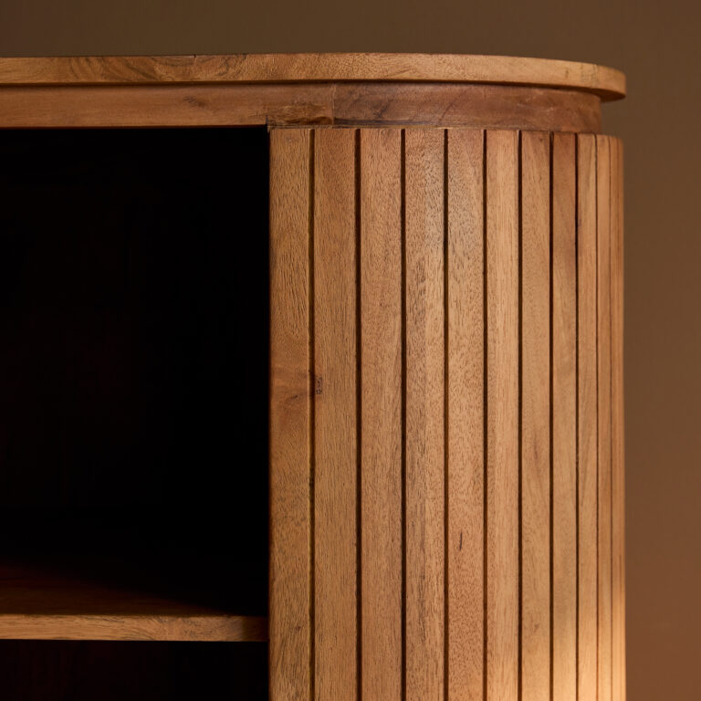 Wandkast Solana Naturel Mangohout 115 cm