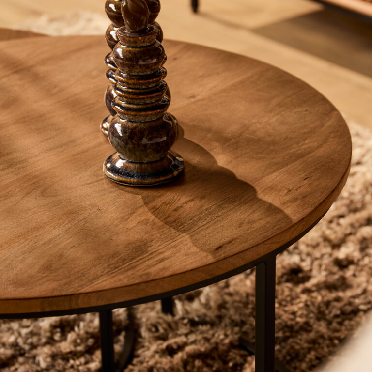 Salontafel set Madison Naturel Mangohout 70 cm