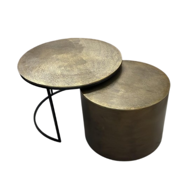 Ronde salontafel Ziva Goud Aluminium 90 cm