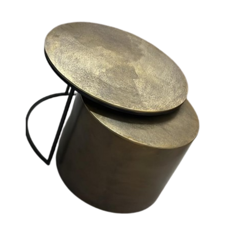 Ronde salontafel Ziva Goud Aluminium 90 cm
