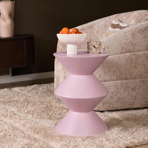 Bijzettafel Abel Roze Mangohout 33 cm