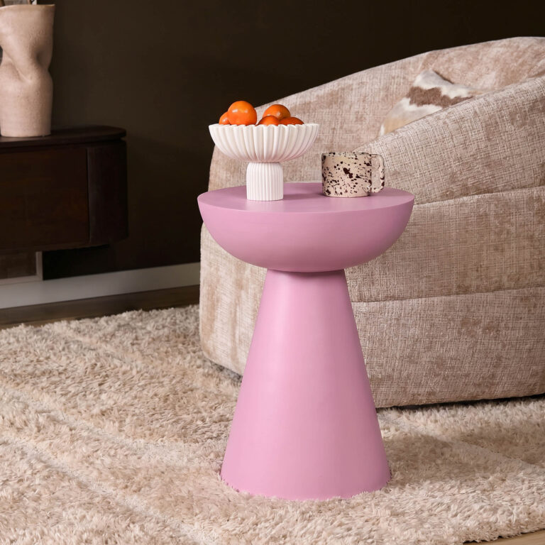 Bijzettafel Owen Roze Mangohout 30 cm