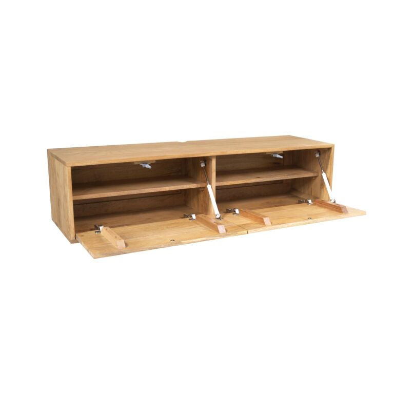 Schwebendes TV-Möbel Vision Hell Mangoholz 120 cm