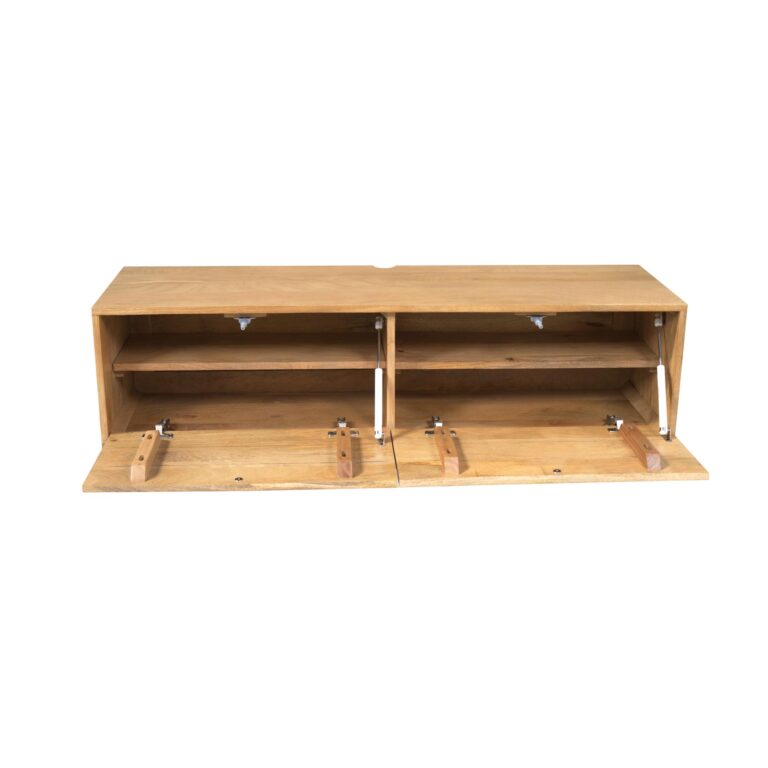 Schwebendes TV-Möbel Vision Hell Mangoholz 120 cm