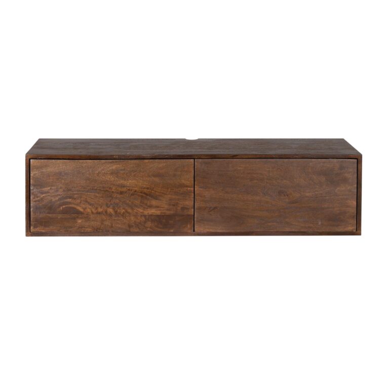 Schwebendes TV-Möbel Vision Braun Mangoholz 120 cm