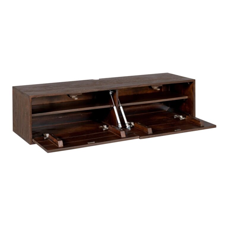 Schwebendes TV-Möbel Vision Braun Mangoholz 120 cm