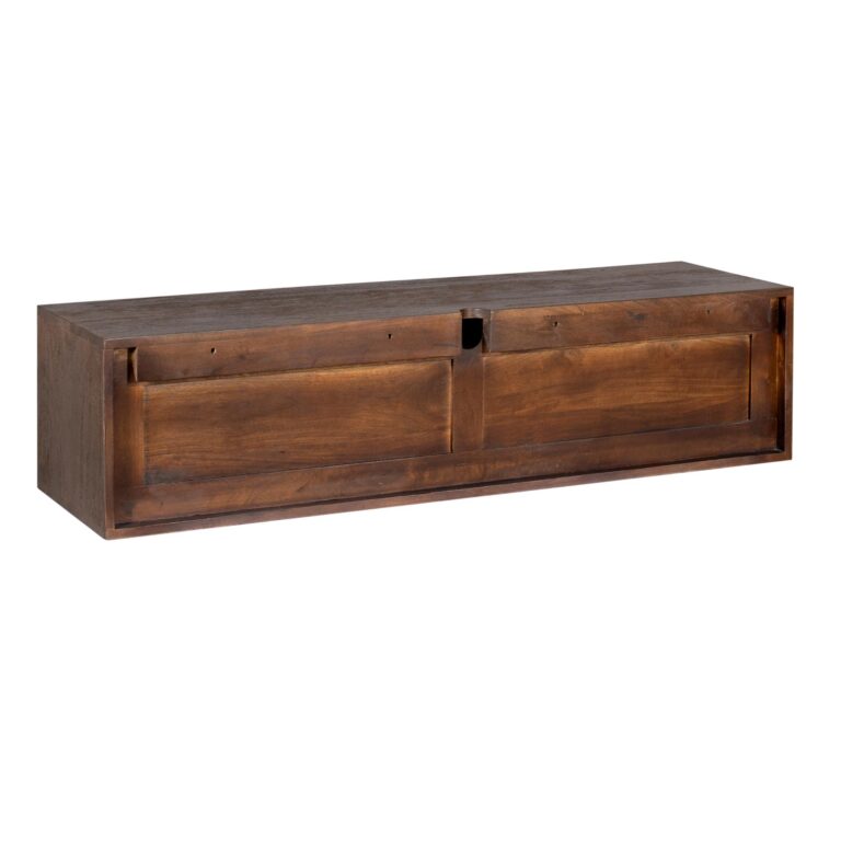Schwebendes TV-Möbel Vision Braun Mangoholz 120 cm