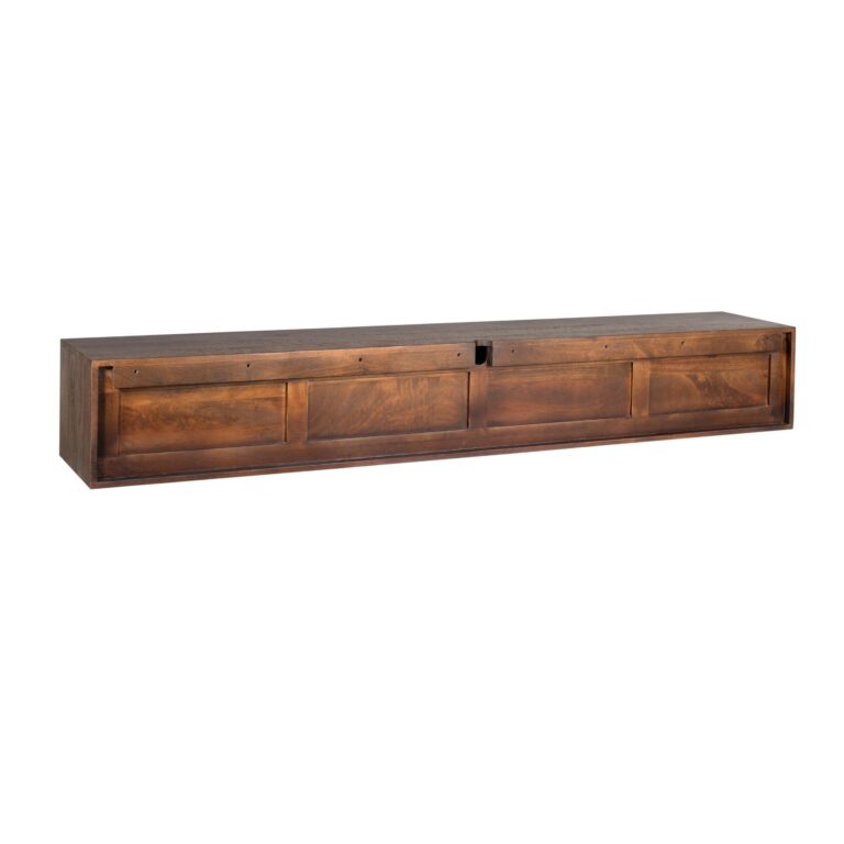 Zwevend tv meubel Vision Bruin Mangohout 240 cm