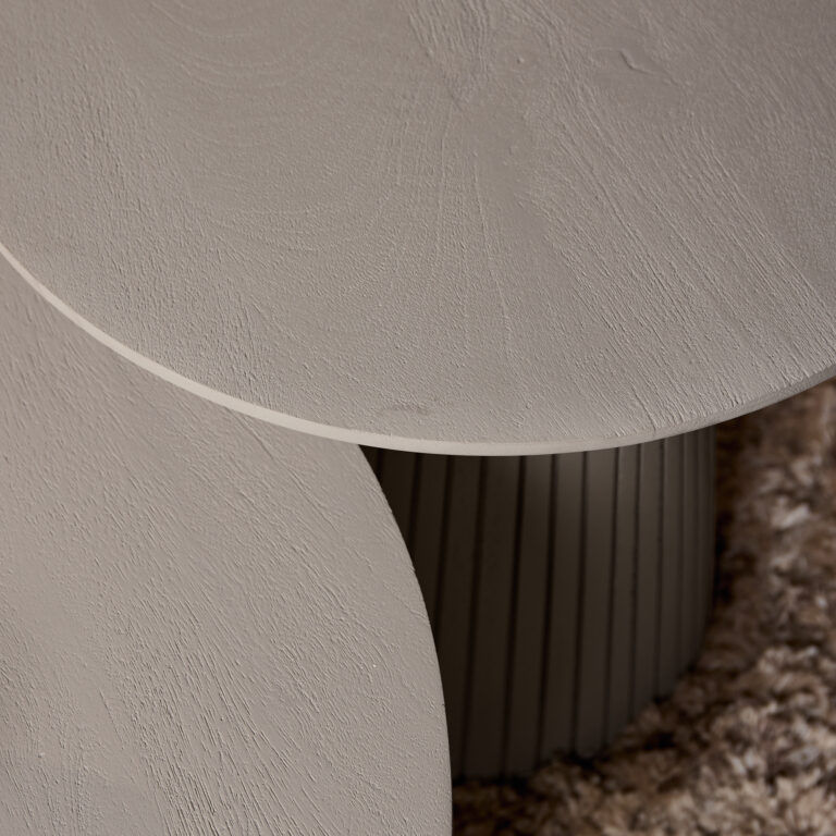 Salontafel Solana Taupe Mangohout 80 cm