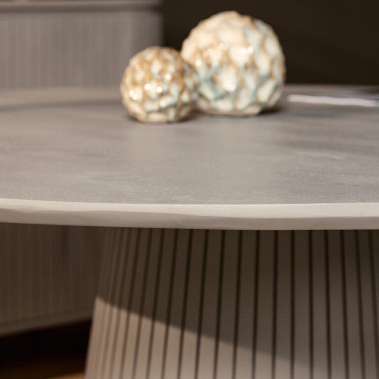 Ronde eettafel Solana Taupe Mangohout 150 cm