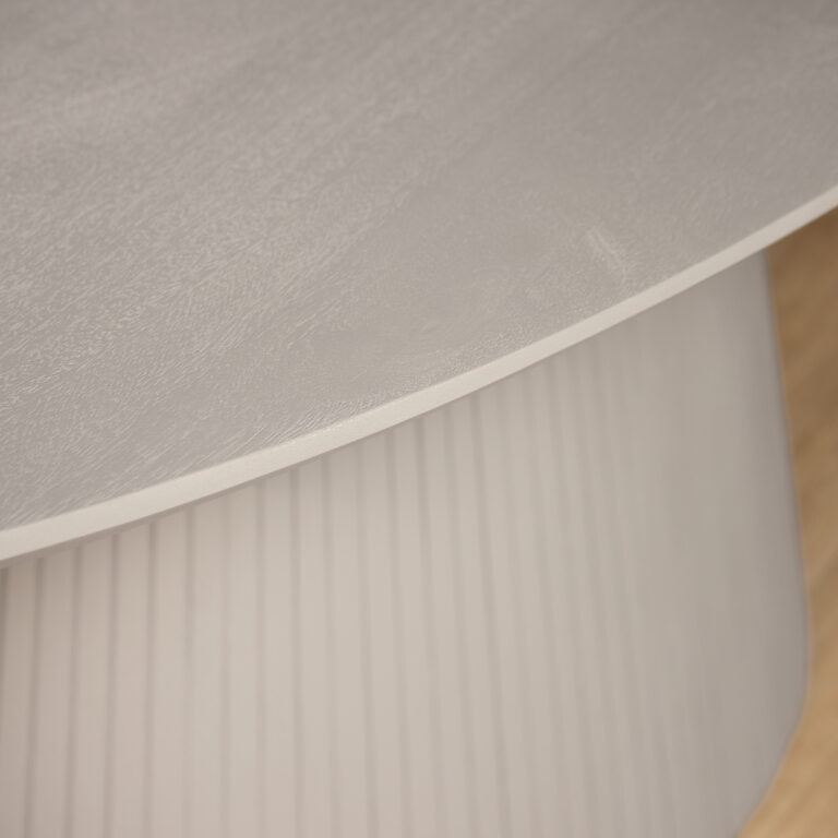 Ovale eettafel Solana Taupe Mangohout 210 cm