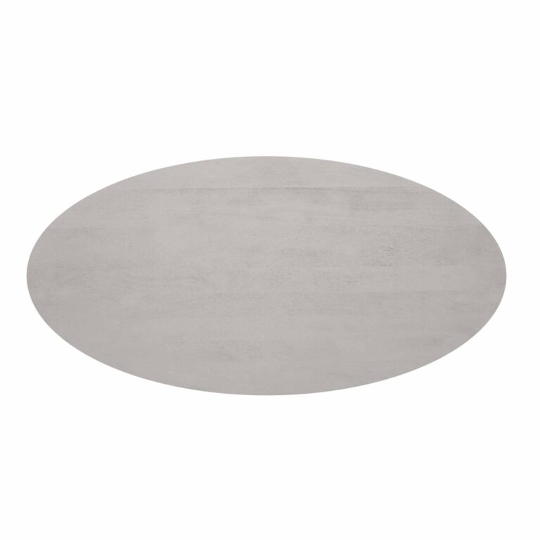 Ovale eettafel Solana Taupe Mangohout 210 cm
