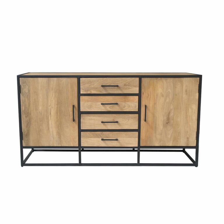 Dressoir Dakota Naturel Mangohout 165 cm