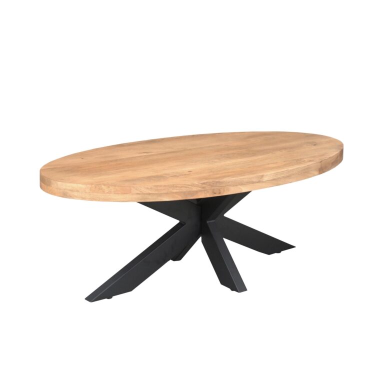 Ovale salontafel Dakota Naturel Mangohout 130 cm