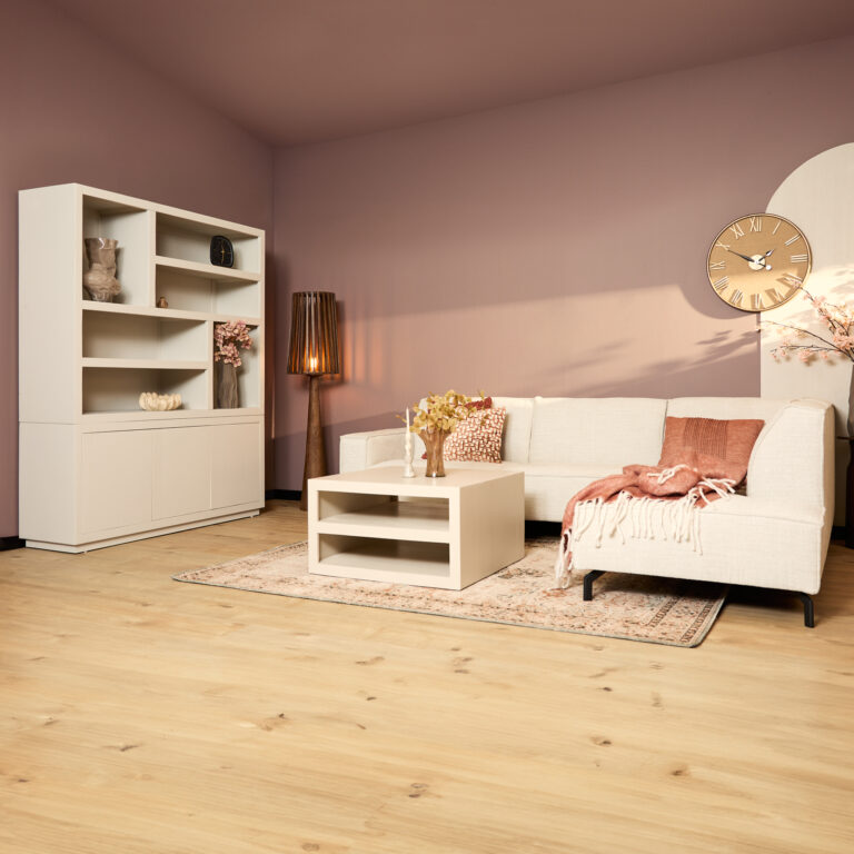 Vakkenkast Brussel XL Zand Mangohout 160 cm