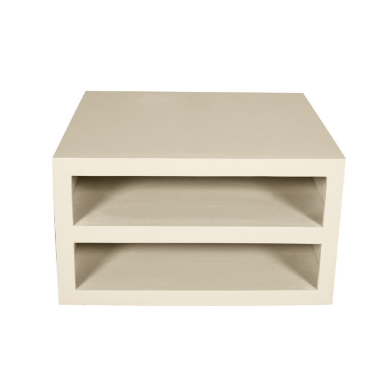 Vierkante salontafel Brussel Zand Mangohout 80 cm