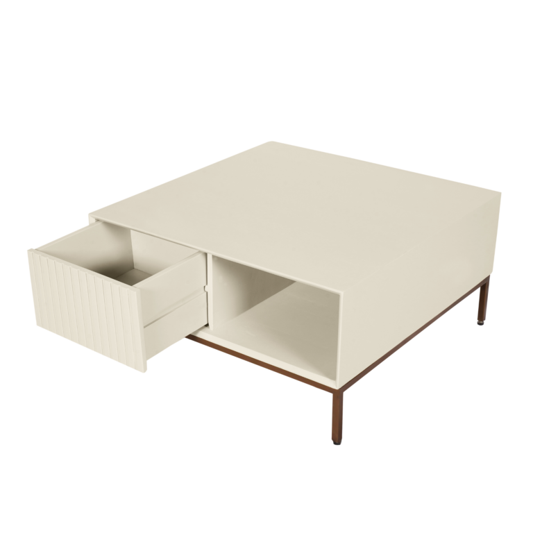 Vierkante salontafel Madison Zand Mangohout 80 cm