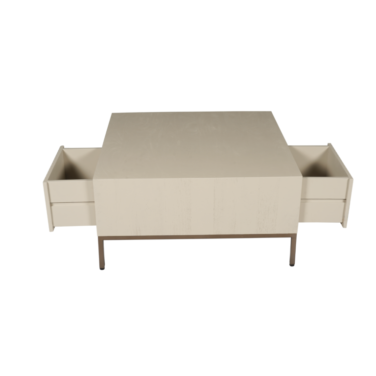 Vierkante salontafel Madison Zand Mangohout 80 cm