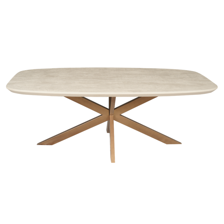 Deens ovale eettafel Madison Zand Mangohout 200 cm