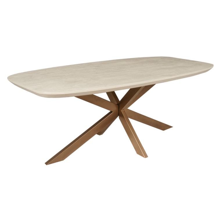 Deens ovale eettafel Madison Zand Mangohout 160 cm