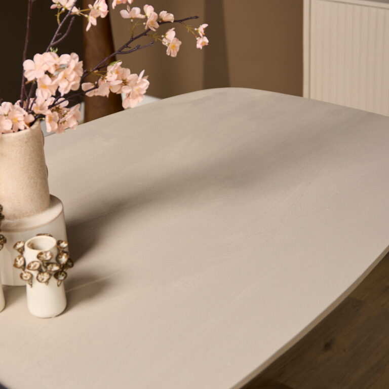 Deens ovale eettafel Madison Zand Mangohout 200 cm