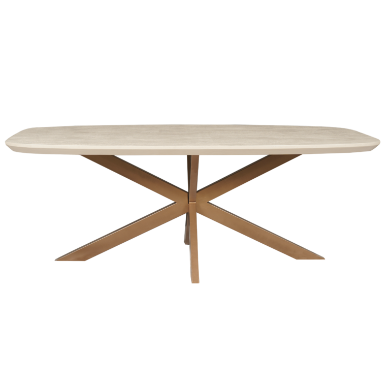 Deens ovale eettafel Madison Zand Mangohout 160 cm
