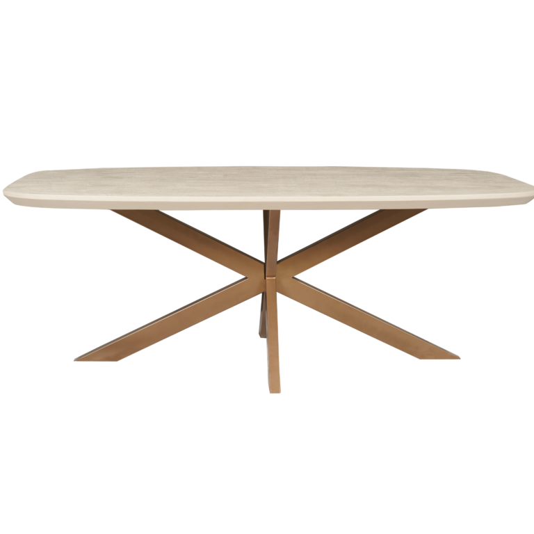 Deens ovale eettafel Madison Zand Mangohout 240 cm