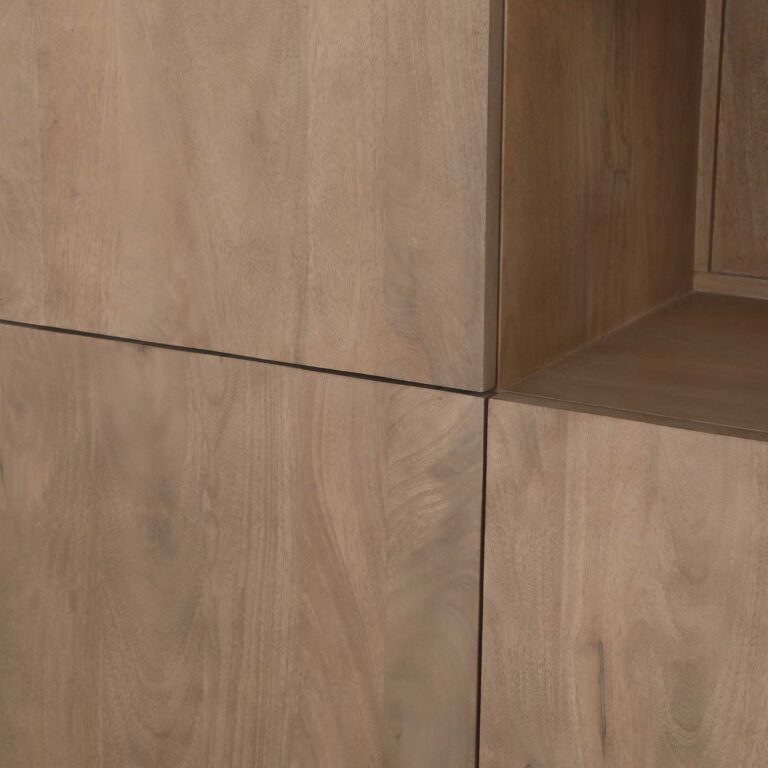 Vakkenkast XL Dallas Naturel Mangohout 160 cm