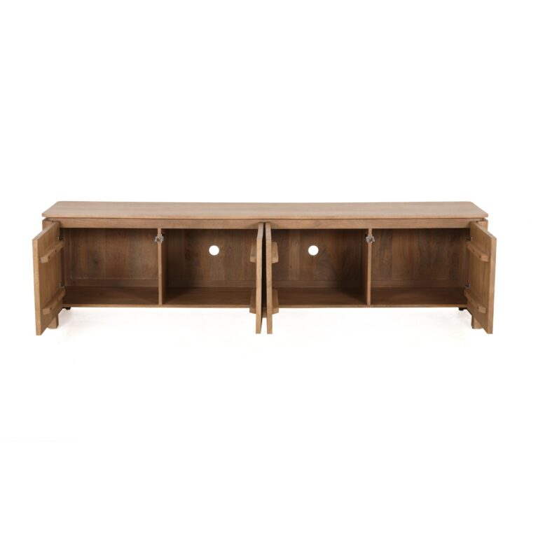 Tv meubel Dallas Naturel Mangohout 210 cm