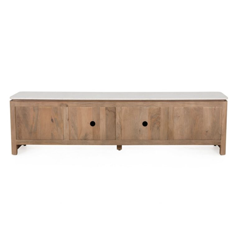 Tv meubel Dallas Naturel Mangohout 210 cm