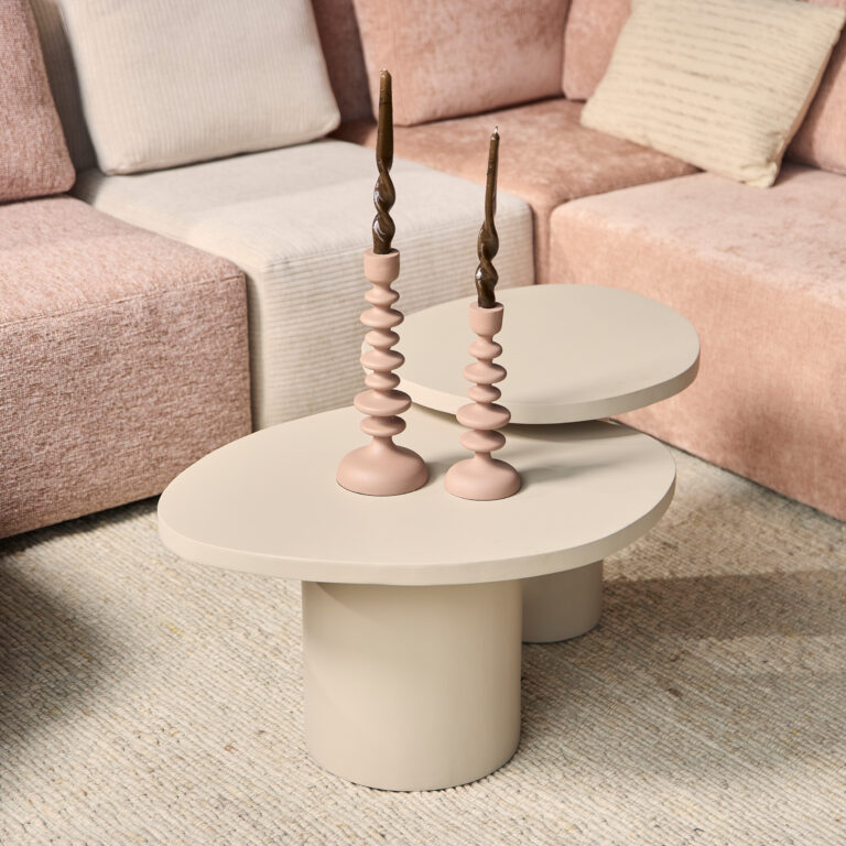 Salontafel set Mirre Zand Mangohout 70 cm