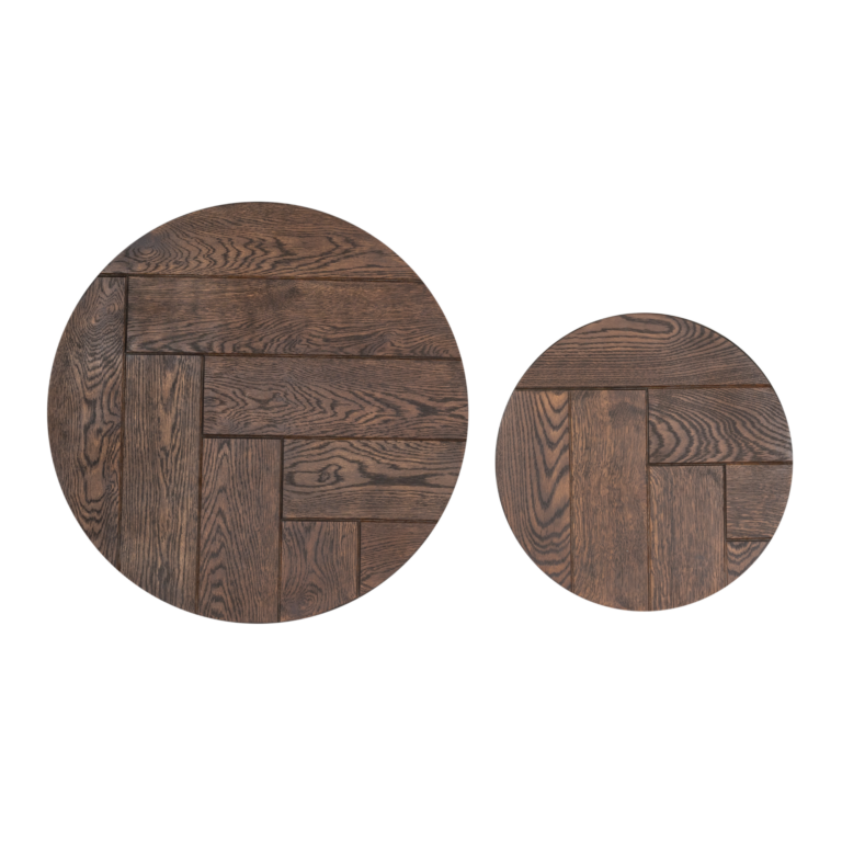 Salontafel set Otik Bruin Eikenhout 70 cm